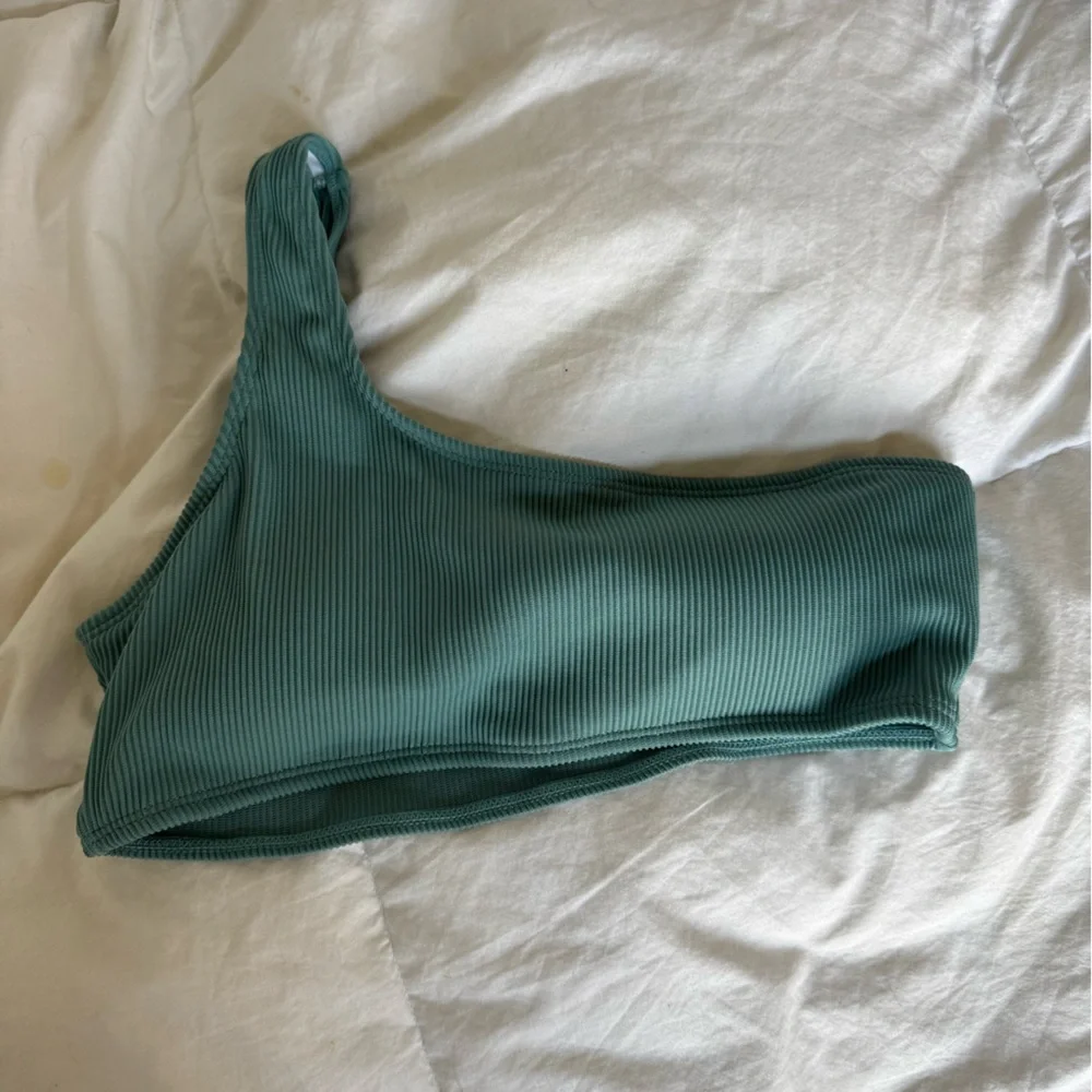 Green Ribbed Bikini Set - Picture 2 of 2